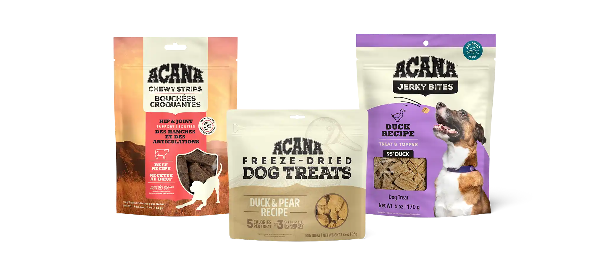 Complete ACANA Dog Treats lineup
